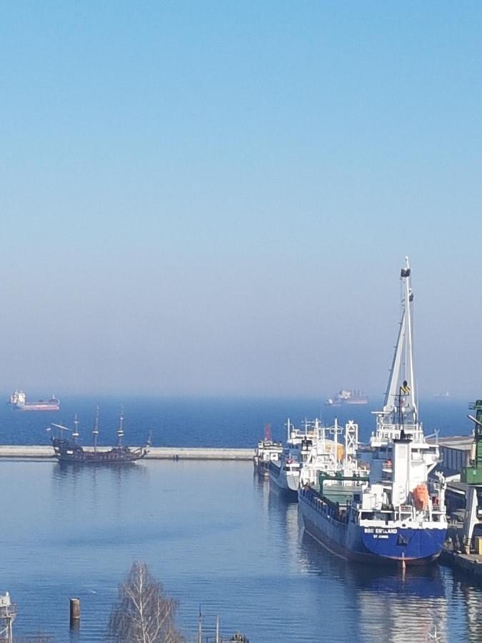Gdynia Centrum Z Pieknym Widokiem Na Morze I Balkonem 9 Pietro Przy Sea Towers Esterno foto