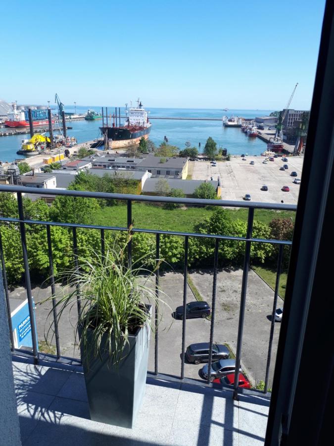 Gdynia Centrum Z Pieknym Widokiem Na Morze I Balkonem 9 Pietro Przy Sea Towers Esterno foto